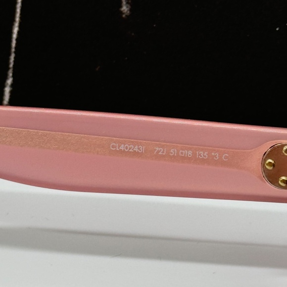 NEW CL40243I 72J CELINE PINK GREY GEOMETRIC WOMEN CELINE SUNGLASSES - Picture 10 of 12